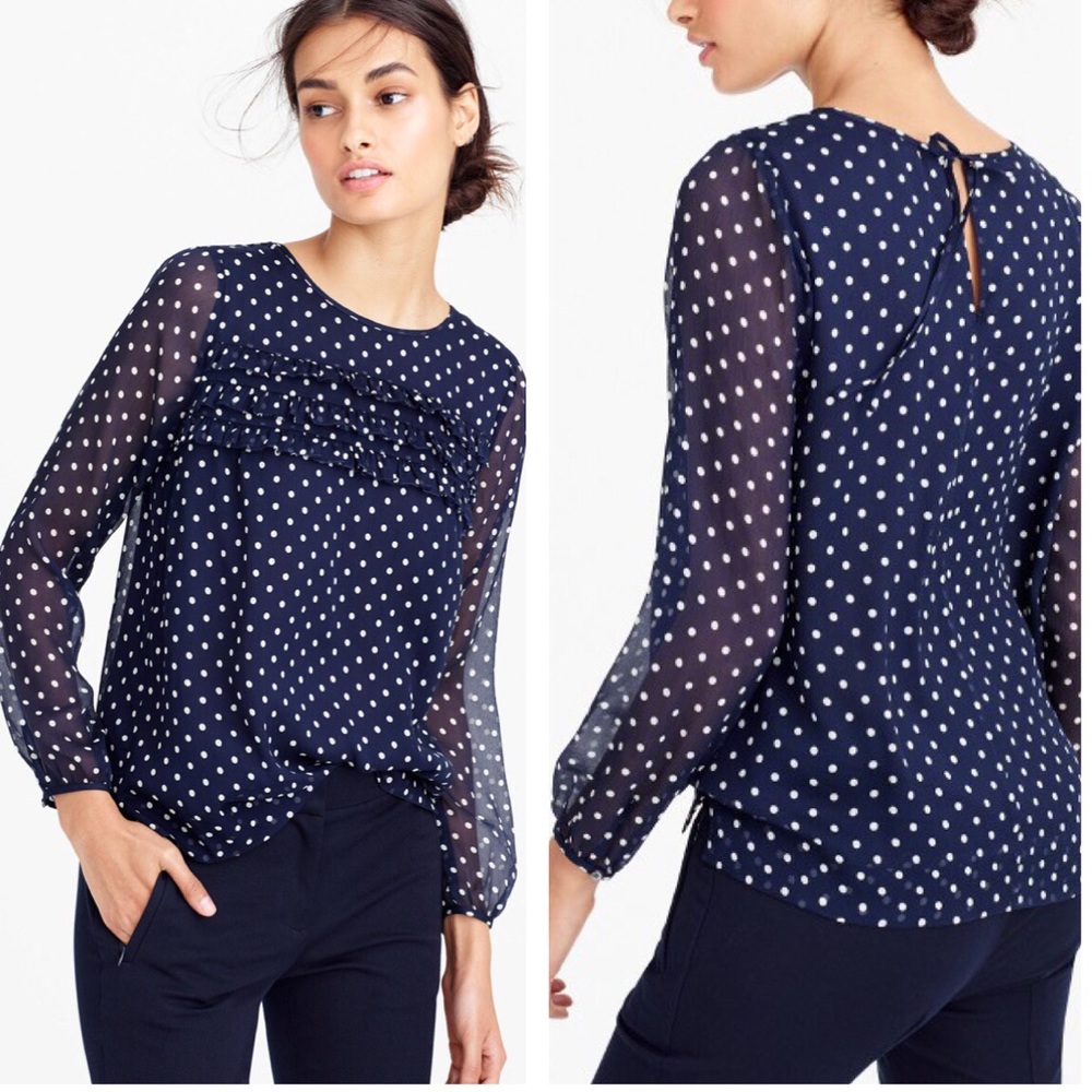 J.Crew 100% Silk Blouse (Petite)